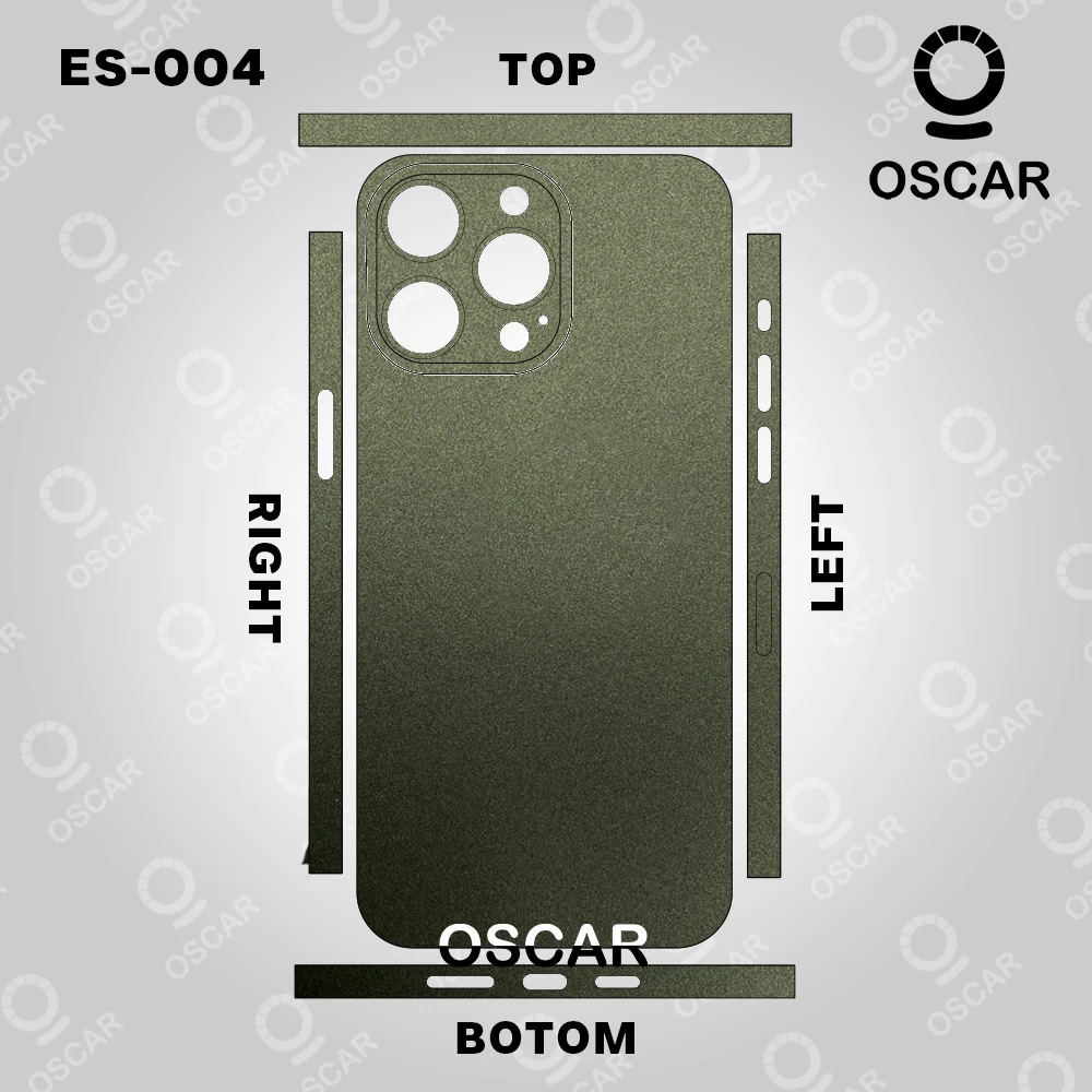 Olive Green Full Skin Wrap for iPhone 15/14/13/12/11/X Series | Protective Phone Cover