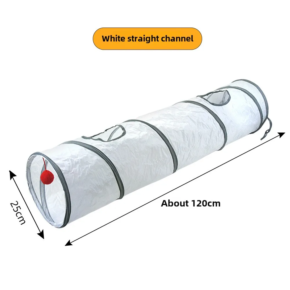 Cats Tunnel Foldable Pet Cat Toys Kitten Pet Training Interactive Fun Toy Tunnel Bored For Puppy Kitten Rabbit Play Tunnel Tube