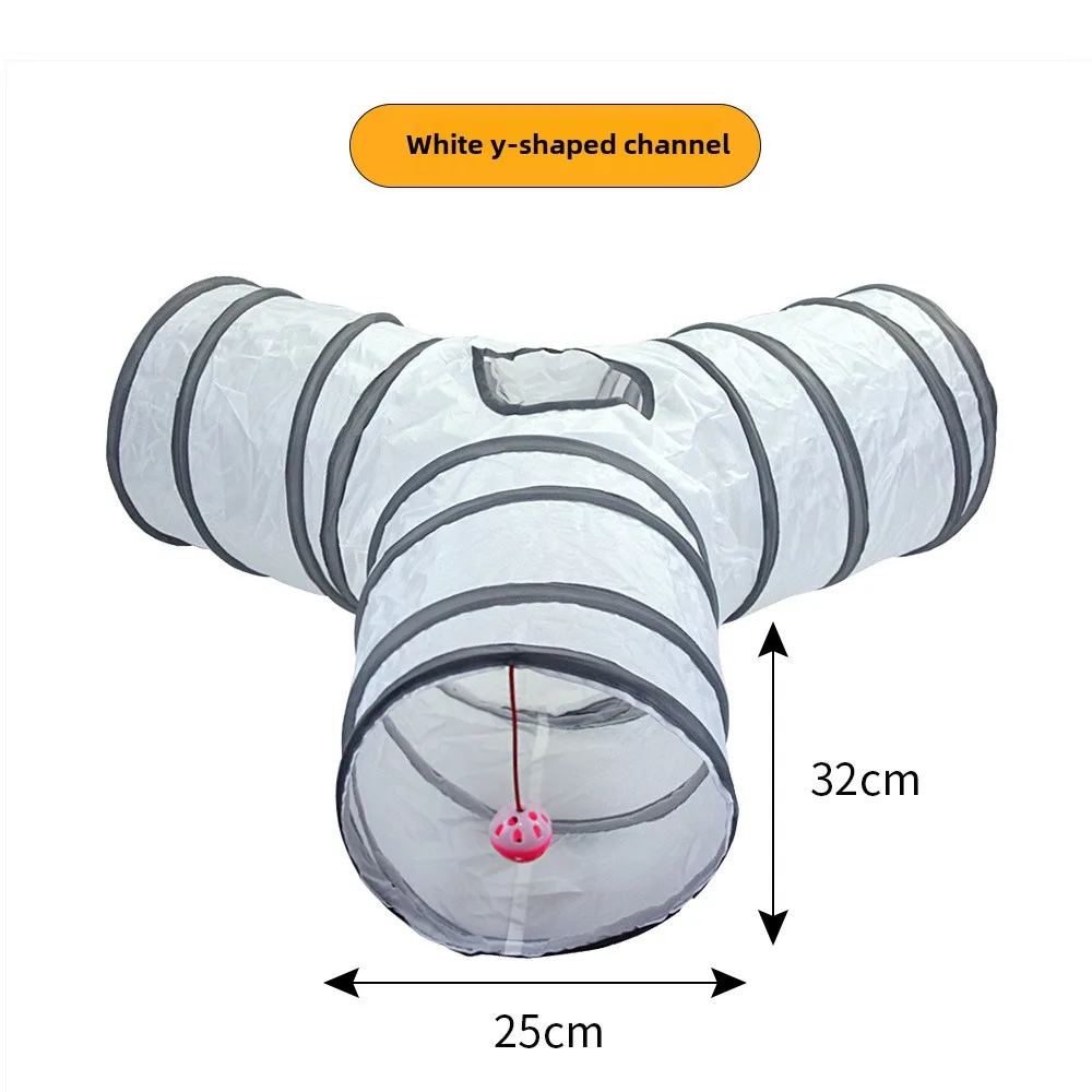 Cats Tunnel Foldable Pet Cat Toys Kitten Pet Training Interactive Fun Toy Tunnel Bored For Puppy Kitten Rabbit Play Tunnel Tube