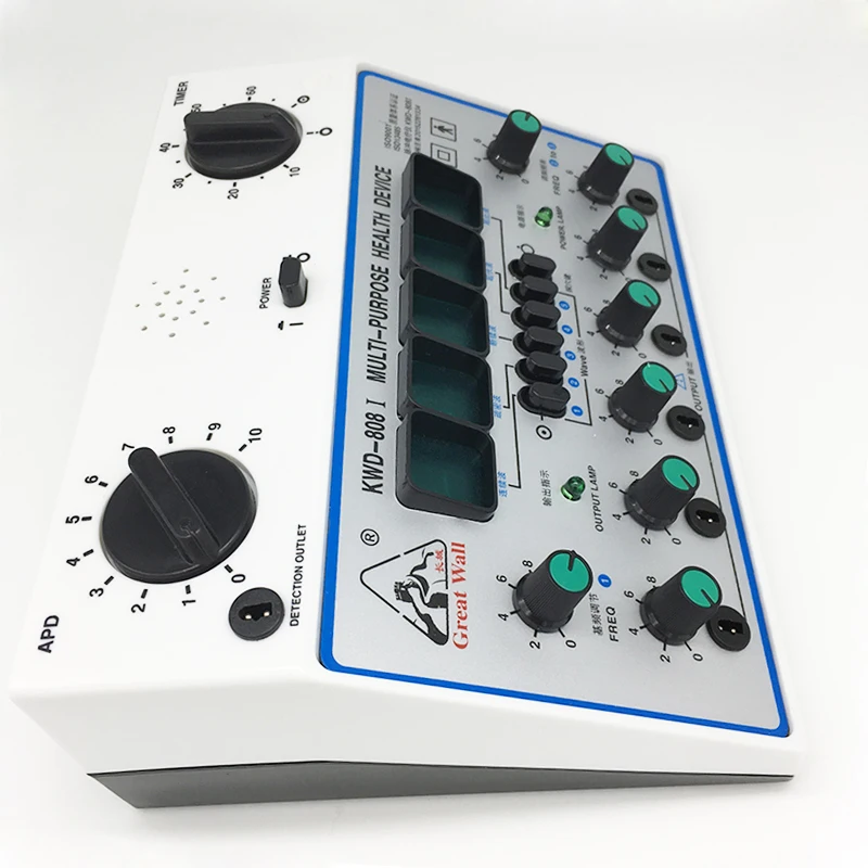 KWD808-I Electric Acupuncture Stimulator Machine Kwd808i 6 Channel Output Patch Massager Electrical Nerve Muscle Stimulator