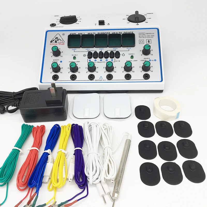 KWD808-I Electric Acupuncture Stimulator Machine Kwd808i 6 Channel Output Patch Massager Electrical Nerve Muscle Stimulator