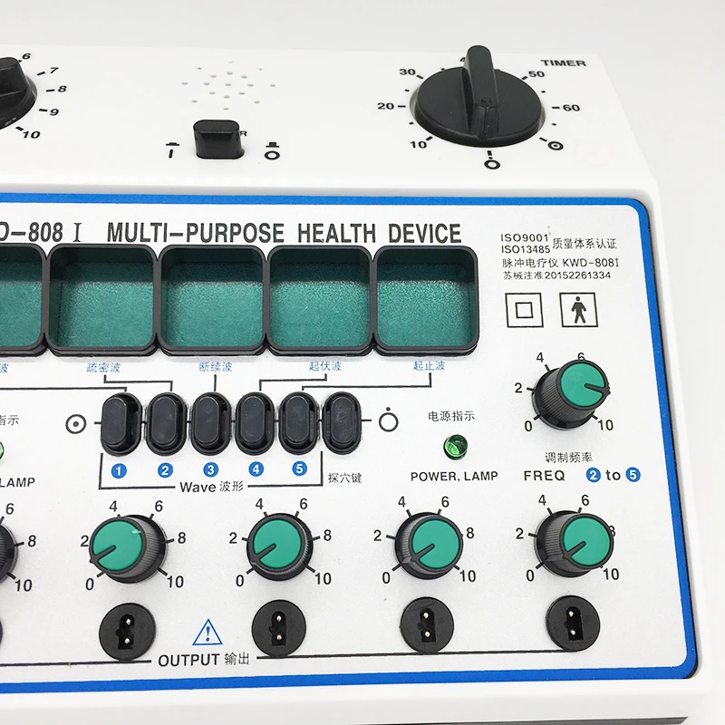 KWD808-I Electric Acupuncture Stimulator Machine Kwd808i 6 Channel Output Patch Massager Electrical Nerve Muscle Stimulator