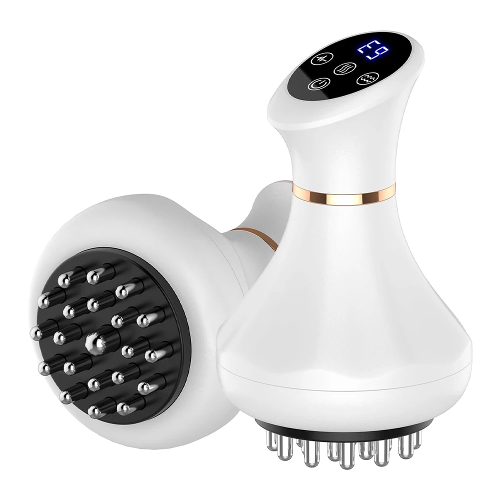 Electric Meridian Brush Vibration GuaSha Body Massager Body Scraping Massage Comb Muscle Relaxing Massager Edema Removal Scraper