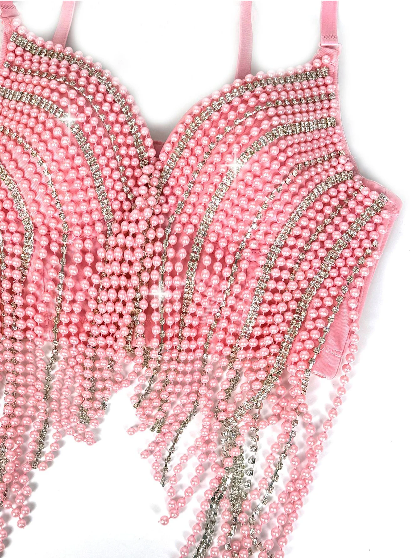Sexy white rhinestone corset crop top women summer night club party tops woman halter tank top bra bustier hotwife street wear