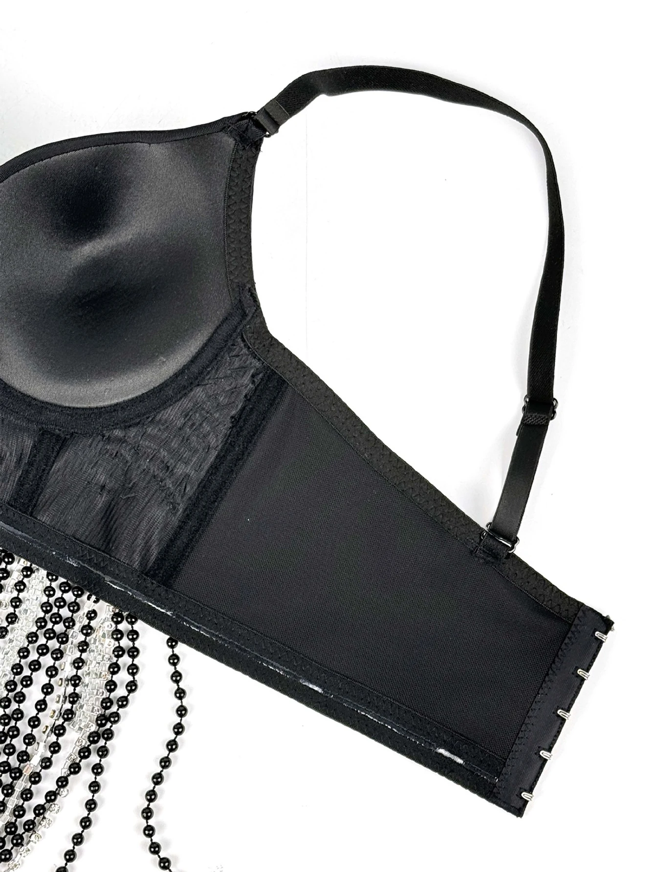 Sexy white rhinestone corset crop top women summer night club party tops woman halter tank top bra bustier hotwife street wear