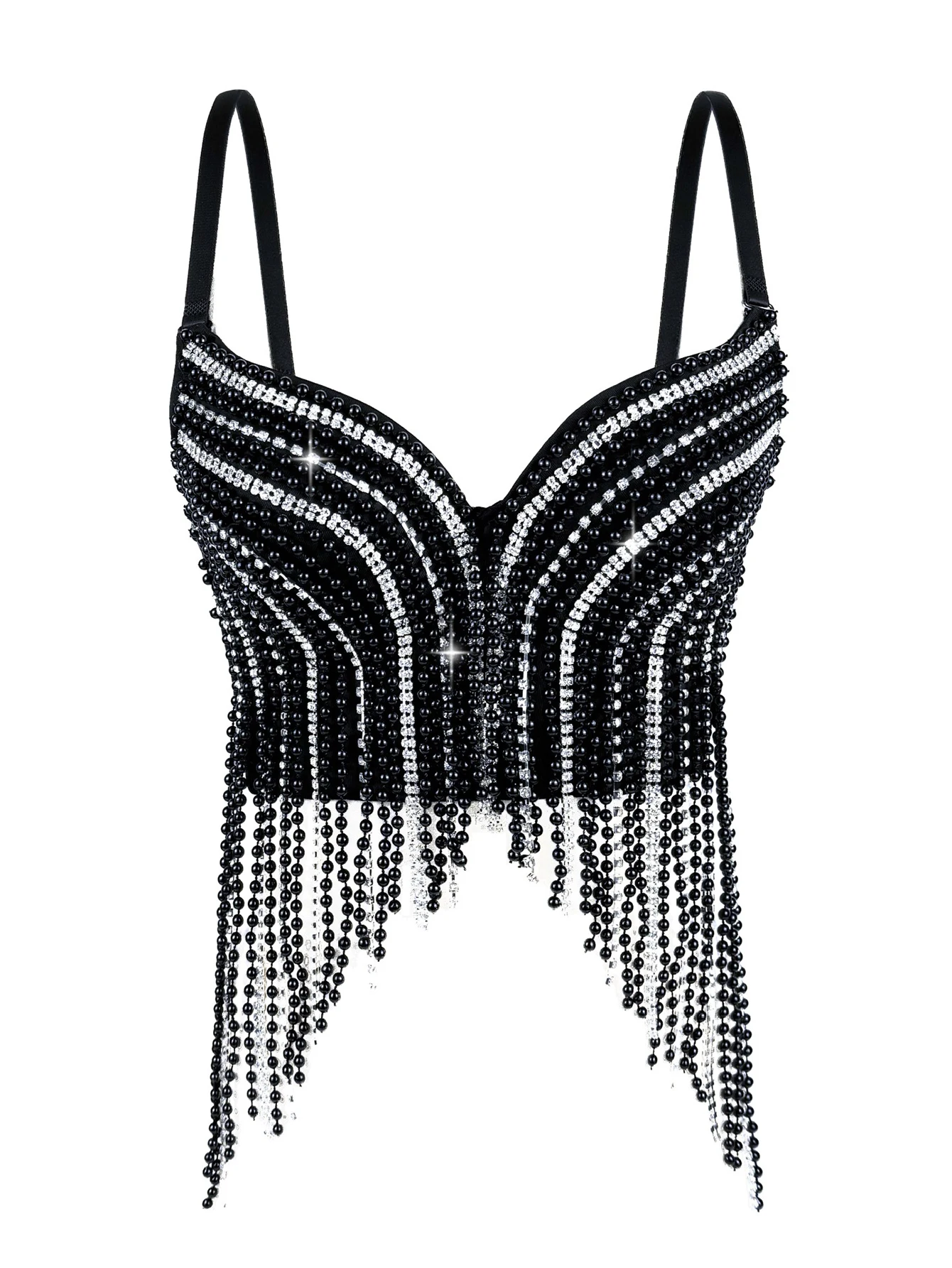 Sexy white rhinestone corset crop top women summer night club party tops woman halter tank top bra bustier hotwife street wear