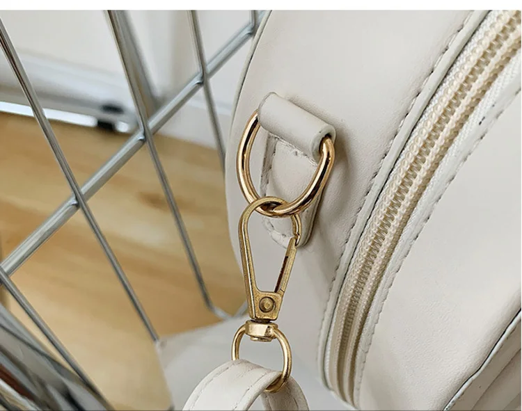 Hot Sale Heart Shape Crossbody Bags For Women Solid Pu Leather Shoulder Bags Fashion Handbags