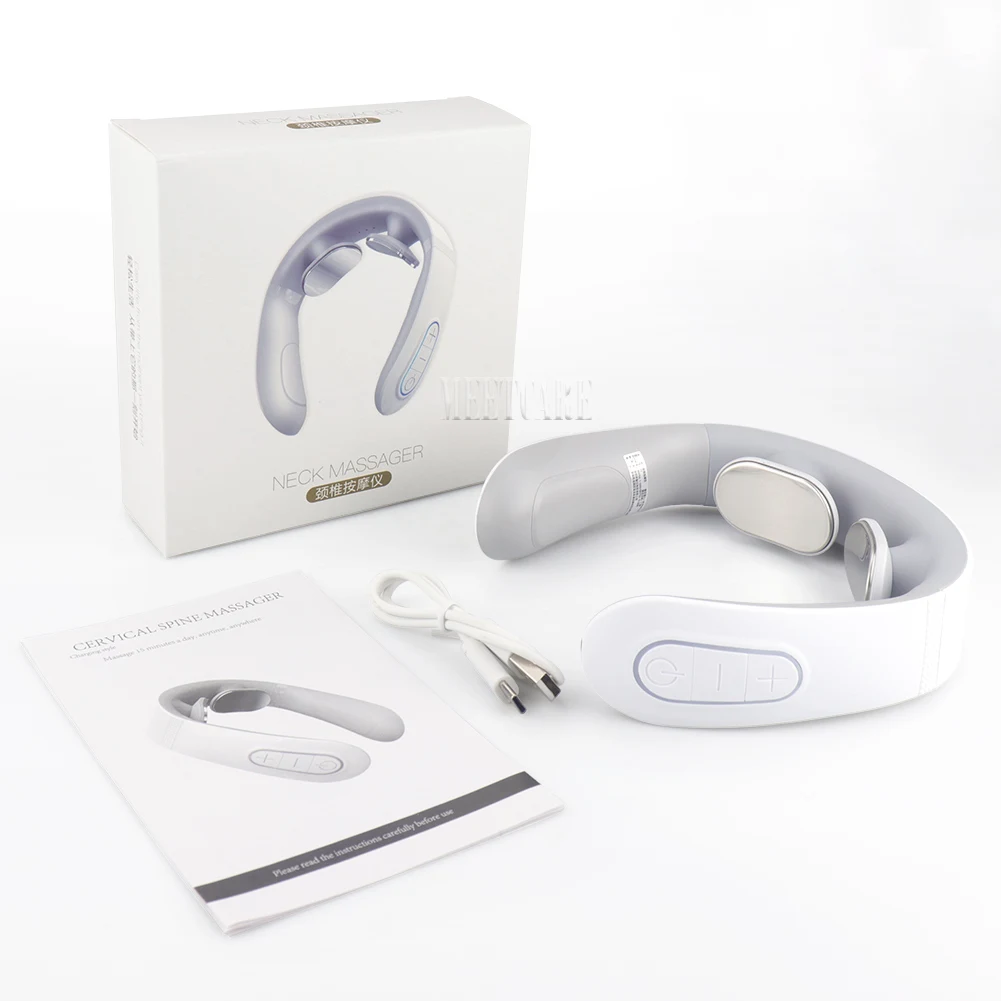 Smart Back Neck Massager Electric TENS Pulse Cervical Muscle Massages Wireless Shoulder Health Care H99 H62 JT88 F6Device