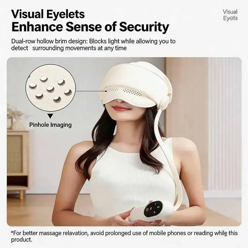JianYouCare Portable Head and Eye Integrated Airbag Massager Rechargeable Hot Compression Scalp Massage Relieve Brain Fatigue