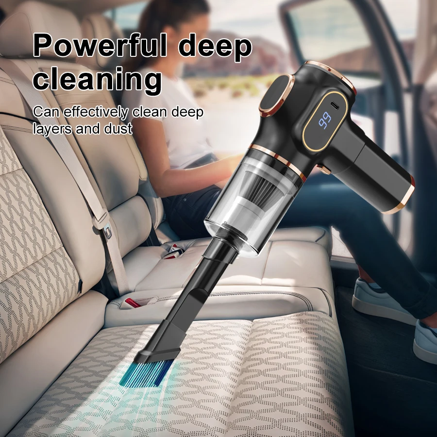 new Car Vacuum Cleaner Household Appliances Portable Battery long life Powerful Vacuum Cleaner Suitable for Cleaning Car Debris