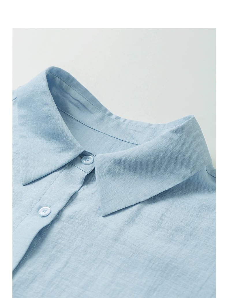 TOYOUTH Women Blouse Shirt 2025 Summer New Lyocell Shirt 8522012