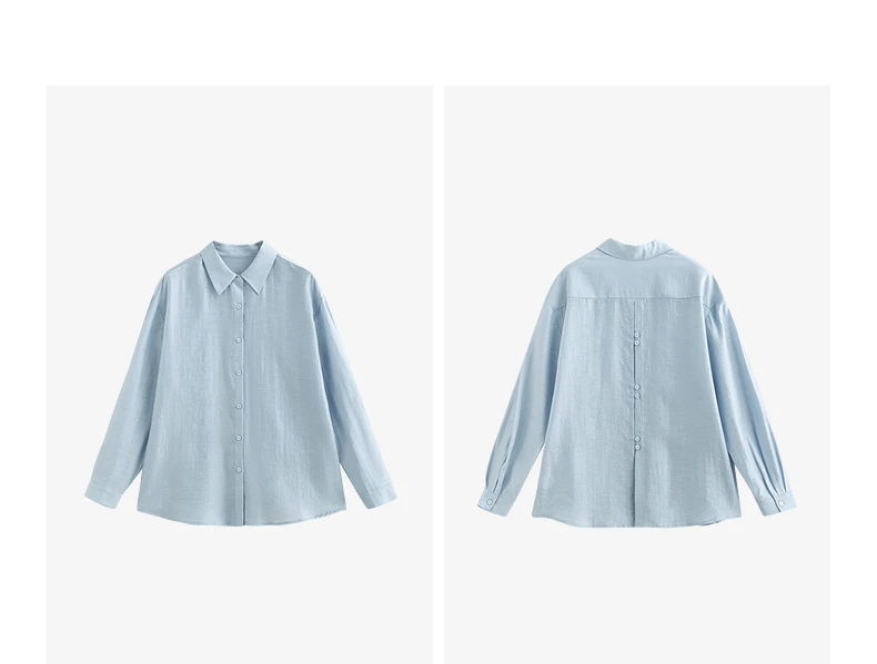 TOYOUTH Women Blouse Shirt 2025 Summer New Lyocell Shirt 8522012