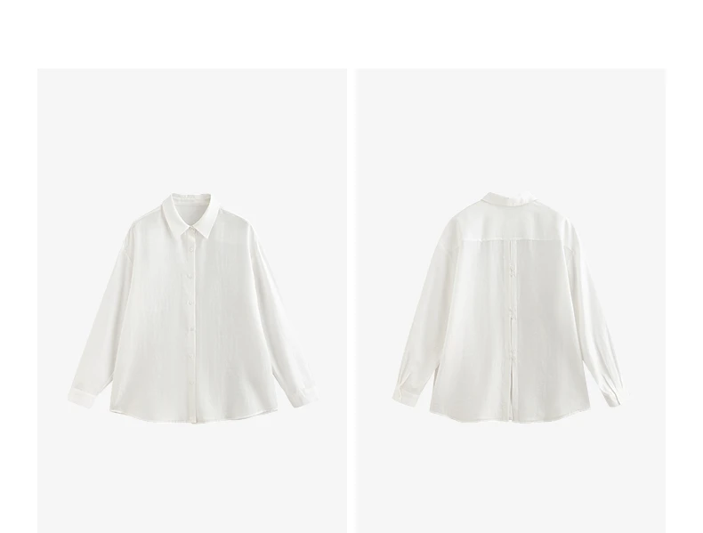 TOYOUTH Women Blouse Shirt 2025 Summer New Lyocell Shirt 8522012