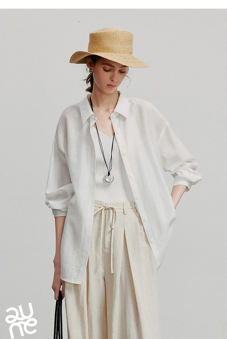 TOYOUTH Women Blouse Shirt 2025 Summer New Lyocell Shirt 8522012
