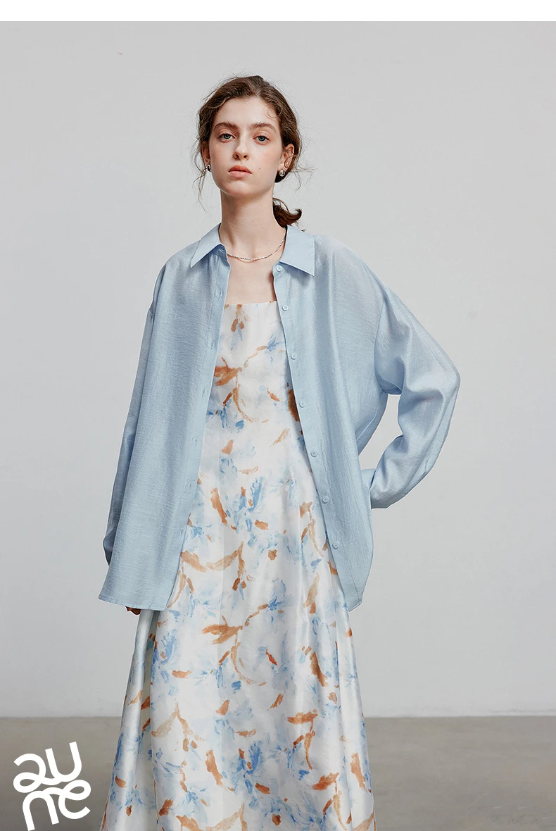 TOYOUTH Women Blouse Shirt 2025 Summer New Lyocell Shirt 8522012