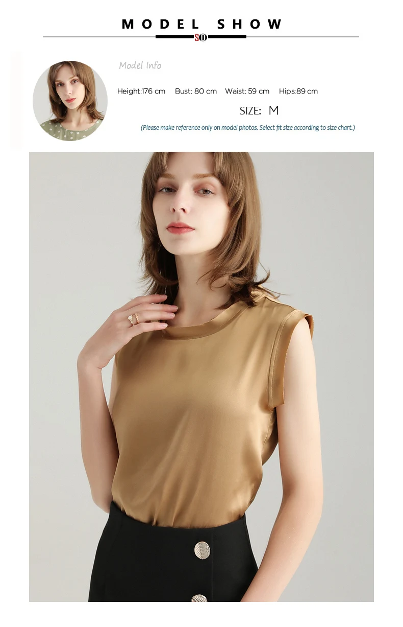 SuyaDream Women Silk Tanks 100%Real Silk Satin Sleeveless Solid Tank Tops 2021 Summer Elegent Vests