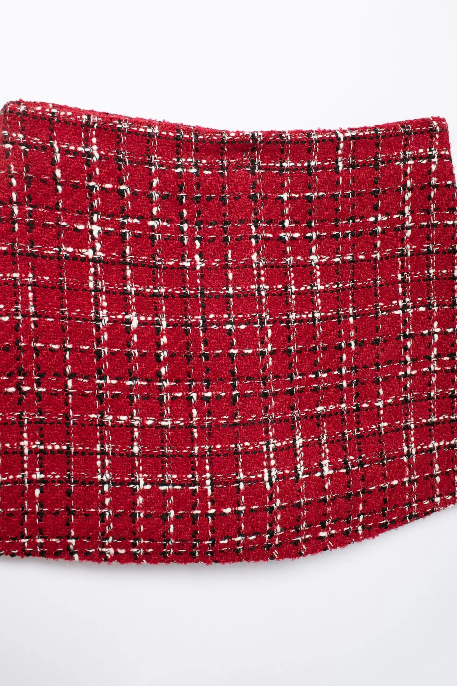 HH Women Fashion Red Texture Skirt Sets Single Breasted Lapel Jacket Coat Side Zipper Shorts Skirts High Street Lady Outfit