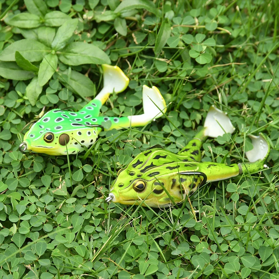 Goture 8.4g 13.6g 16.6g Frog Fishing Lures Soft Tube Bait Topwater Swimbait Floating Bait with Hook for Bass Trout Fishing Rod