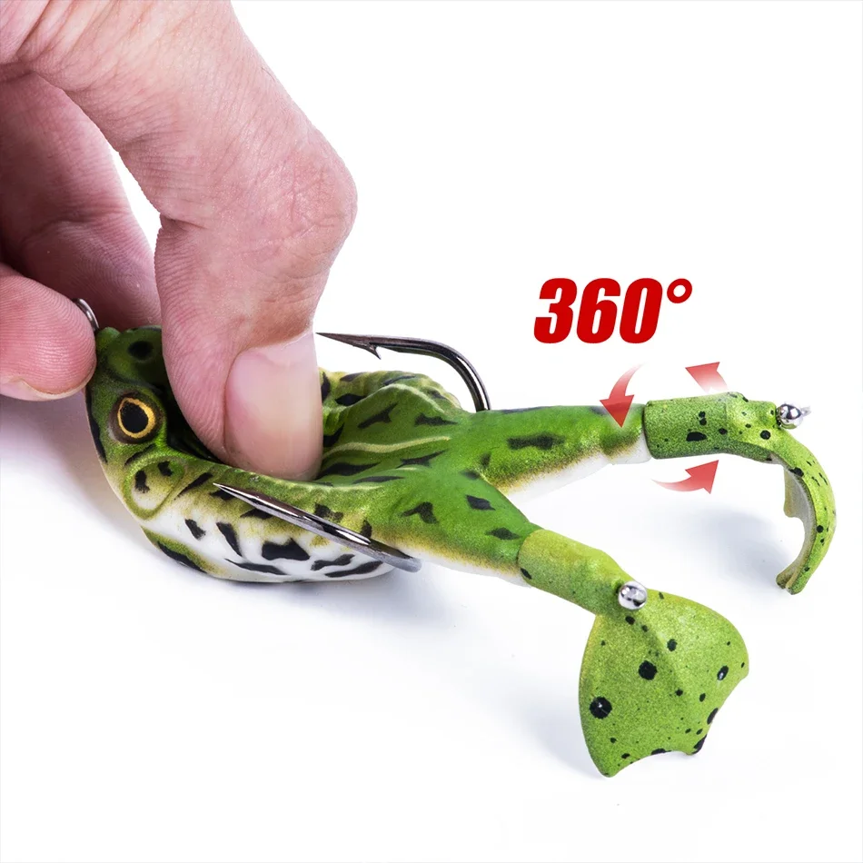Goture 8.4g 13.6g 16.6g Frog Fishing Lures Soft Tube Bait Topwater Swimbait Floating Bait with Hook for Bass Trout Fishing Rod