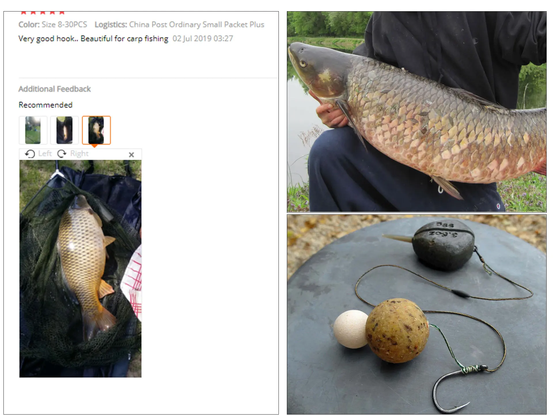 Leader Carp Fishing Hooks Hair Rigs With Braided Line Ready Made Boilies Bait Tied Feeder Group Barbed hook Accessories