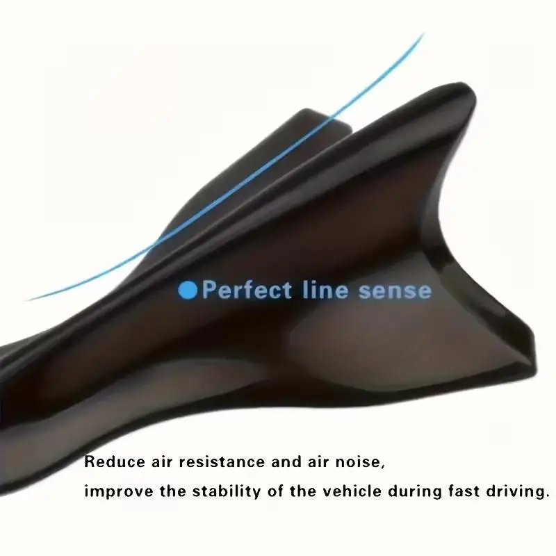 10Pcs Rear Roof Shark Fins Spoiler Wing Kit Universal Car Roof Spoiler Bumper Spoiler Shark Fin Diffuser Vortex Generator