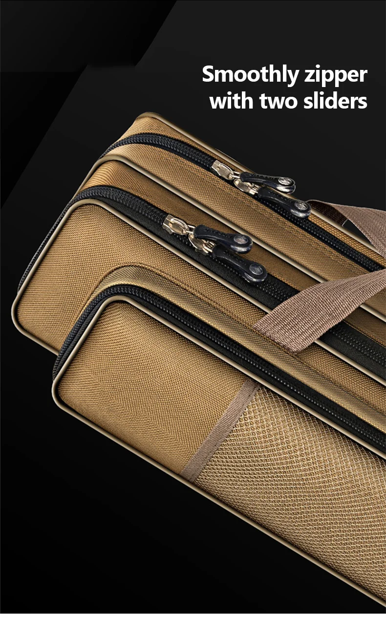 40-80CM Fishing Rod Bag Portable 1200D waterproof Fishing Gear Bag Short Section Single Layer Double Layer Fishing Rod Bag X633G