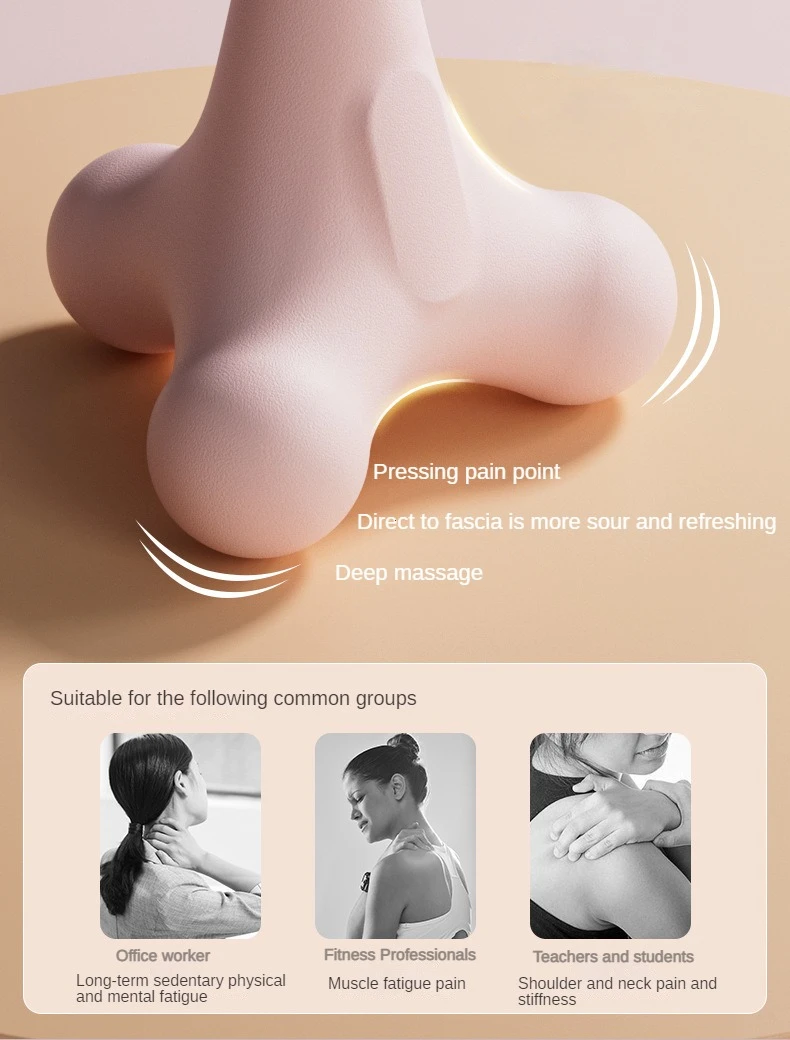 Four Corner Fascia Ball Plantar Ball Massage Shoulder Neck Waist Hand Muscles Lactate Exercise Relaxation Meridian Fitness Ball