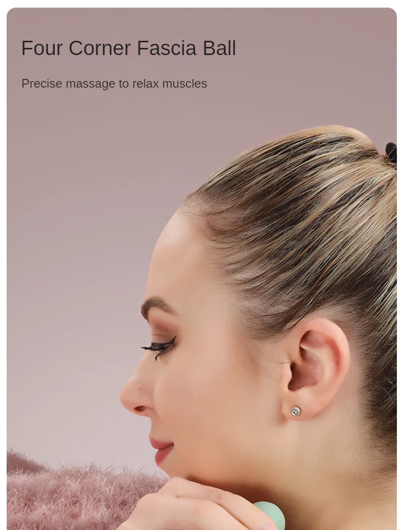 Four Corner Fascia Ball Plantar Ball Massage Shoulder Neck Waist Hand Muscles Lactate Exercise Relaxation Meridian Fitness Ball