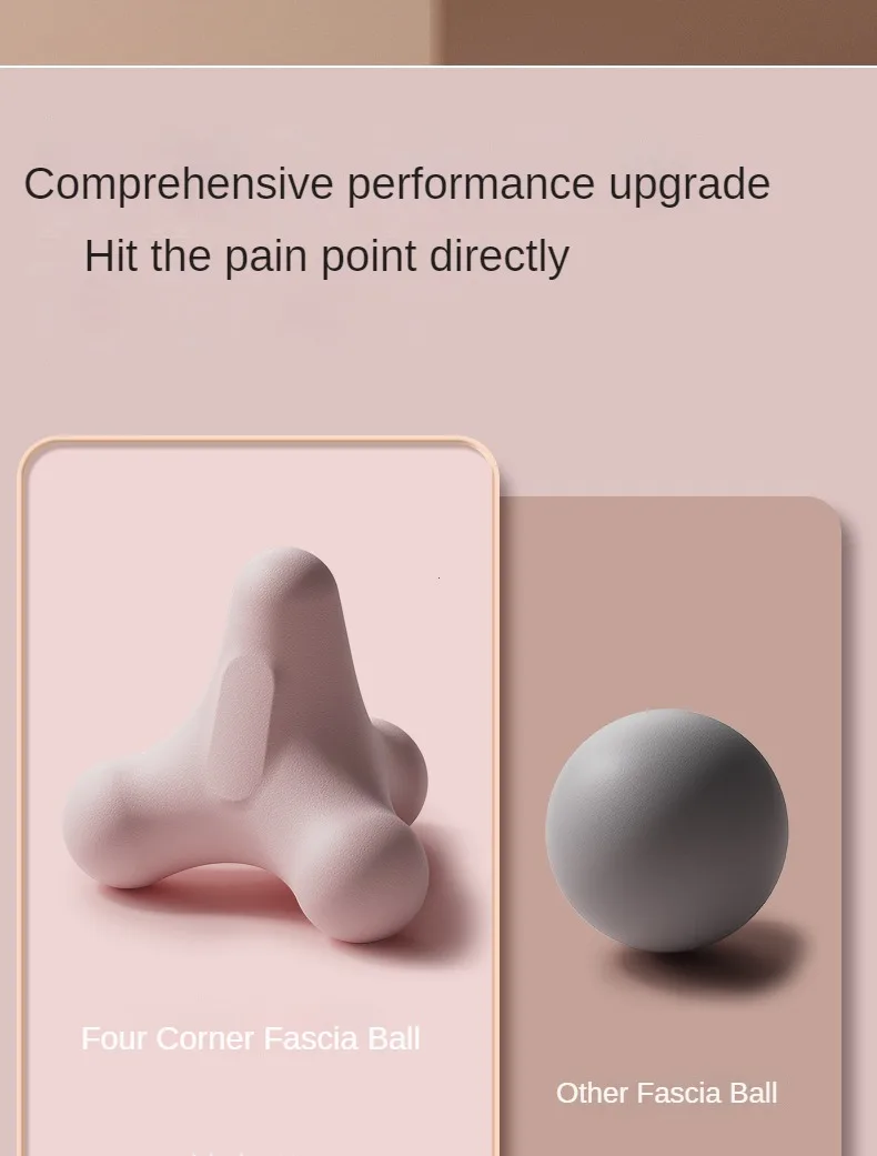 Four Corner Fascia Ball Plantar Ball Massage Shoulder Neck Waist Hand Muscles Lactate Exercise Relaxation Meridian Fitness Ball