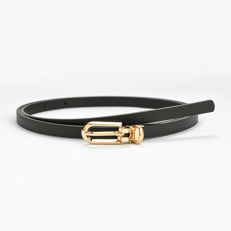 Black Red Brown Adjustable PU Leather Women Faux Leather Belts Candy Color Thin Skinny Waistband Fashion Dress Jeans Strap Belt
