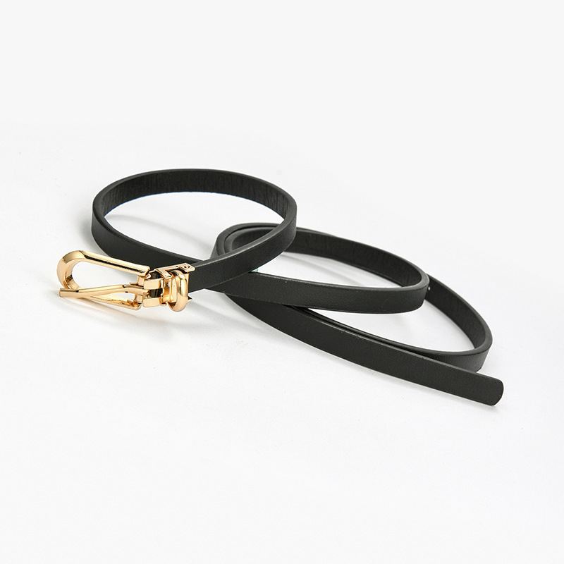 Black Red Brown Adjustable PU Leather Women Faux Leather Belts Candy Color Thin Skinny Waistband Fashion Dress Jeans Strap Belt