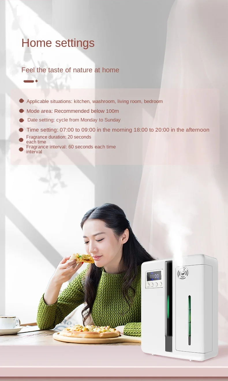 Hotel Intelligent Fragrance Expander Toilet Fragrance Machine Wall Mounted Aromatherapy Essential Oil Diffuser Air Freshener