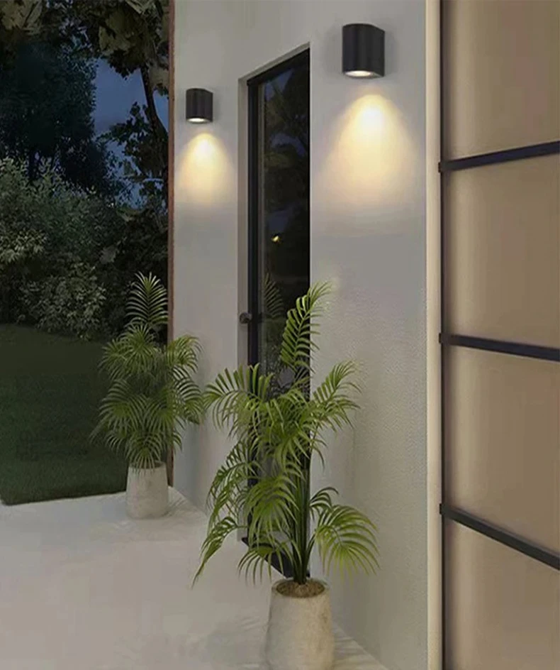 5W Outdoor IP65 LED Wall Lamps Modern Waterproof LED Sconce Porch Garden Aisle Exterior Wall Mount Lighting Fixture110/220V