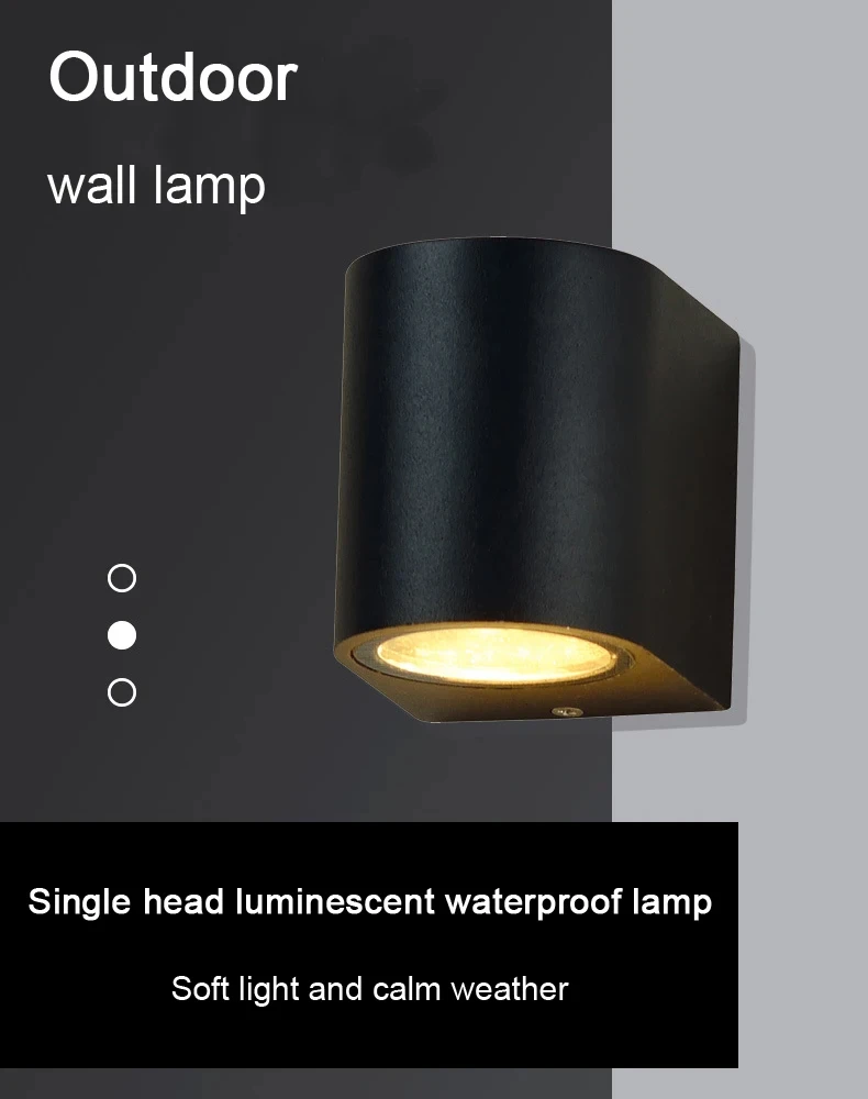 5W Outdoor IP65 LED Wall Lamps Modern Waterproof LED Sconce Porch Garden Aisle Exterior Wall Mount Lighting Fixture110/220V
