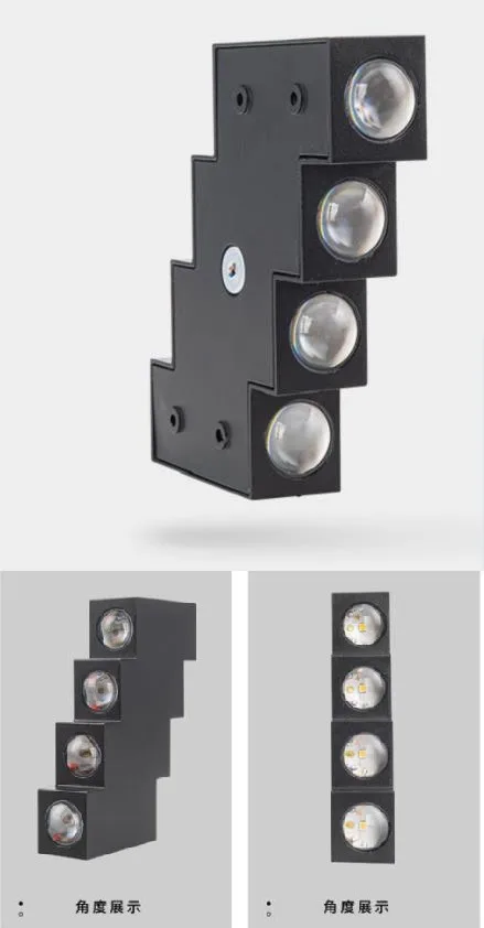 Waterproof IP55 Aluminum LED Wall Lamp AC110 220VLED Modern Outdoor Lights Patio Lights Durable Up and Down Lights Yard Wall Lig