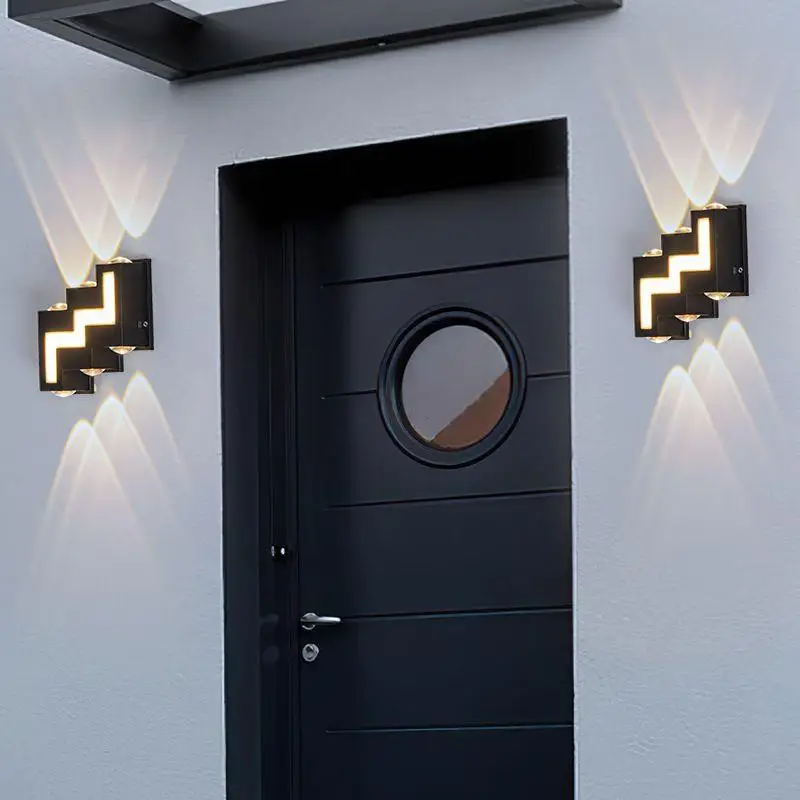Waterproof IP55 Aluminum LED Wall Lamp AC110 220VLED Modern Outdoor Lights Patio Lights Durable Up and Down Lights Yard Wall Lig