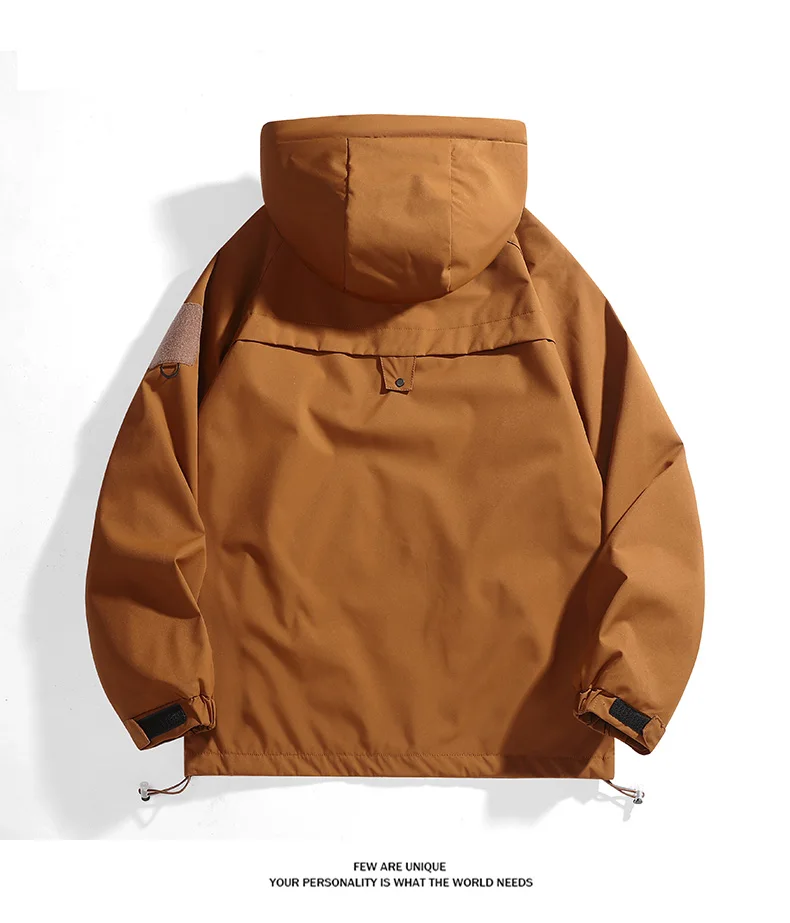 CHRLCK Unisex Outdoor Waterproof Jacket Windbreaker Coat Autumn Breathable Fishing Camping Windproof Jackets Men Women Clothing