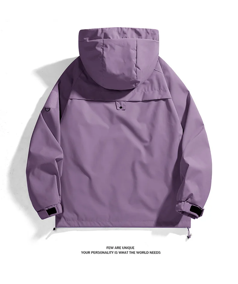 CHRLCK Unisex Outdoor Waterproof Jacket Windbreaker Coat Autumn Breathable Fishing Camping Windproof Jackets Men Women Clothing