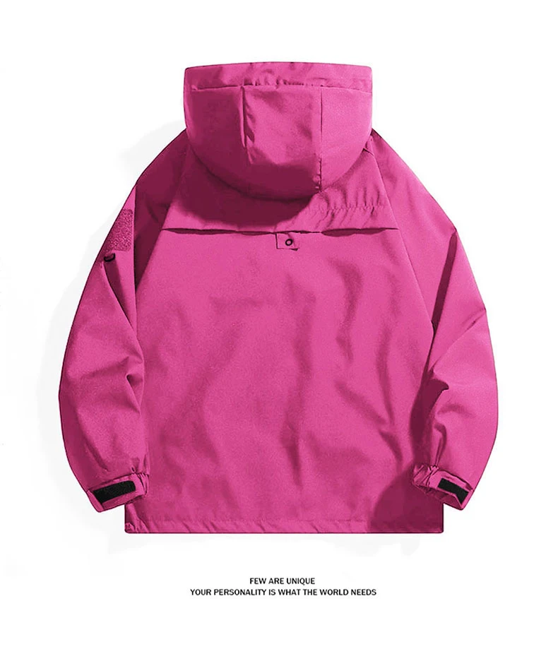 CHRLCK Unisex Outdoor Waterproof Jacket Windbreaker Coat Autumn Breathable Fishing Camping Windproof Jackets Men Women Clothing