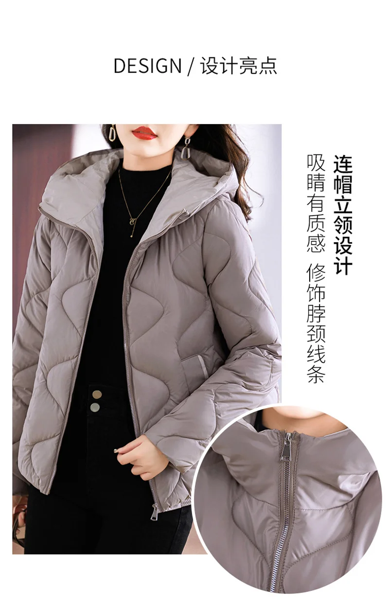 2026 New Korean Down Cotton Jacket Women Hooded Parkas Winter Cotton Padded Coat Thick Warm Loose Puffer Female Snow Wear Outwea