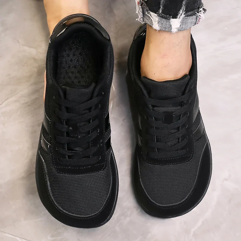 Tenis De Hombre Wide Toe Box Barefoot Shoes Minimalist Breathable Comfortable Outdoor Walking Shoe Sports Casual Blue Shoes 2025