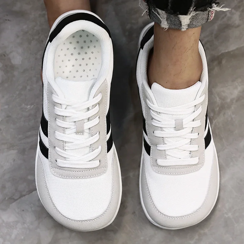 Tenis De Hombre Wide Toe Box Barefoot Shoes Minimalist Breathable Comfortable Outdoor Walking Shoe Sports Casual Blue Shoes 2025
