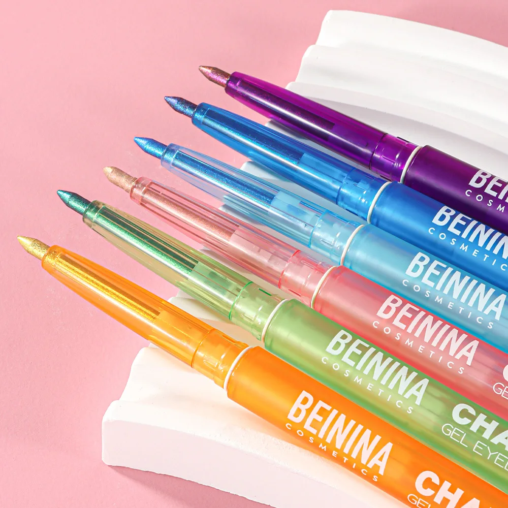 Shiny Chameleon Metallic Blue Eyeliner Gel Pen Eyeshadow Multicolor Eye Liner Pearlescent Polarized Glitter Eyes Pigment Makeup