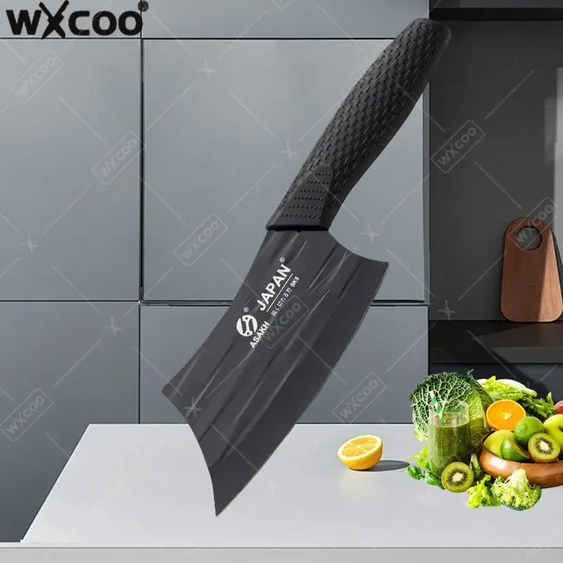 WXCOO Japanese Kitchen Knife Stainless Steel Utility Knife for Vegetable Cutting Fruit Slicing Household Kitchen Accessories