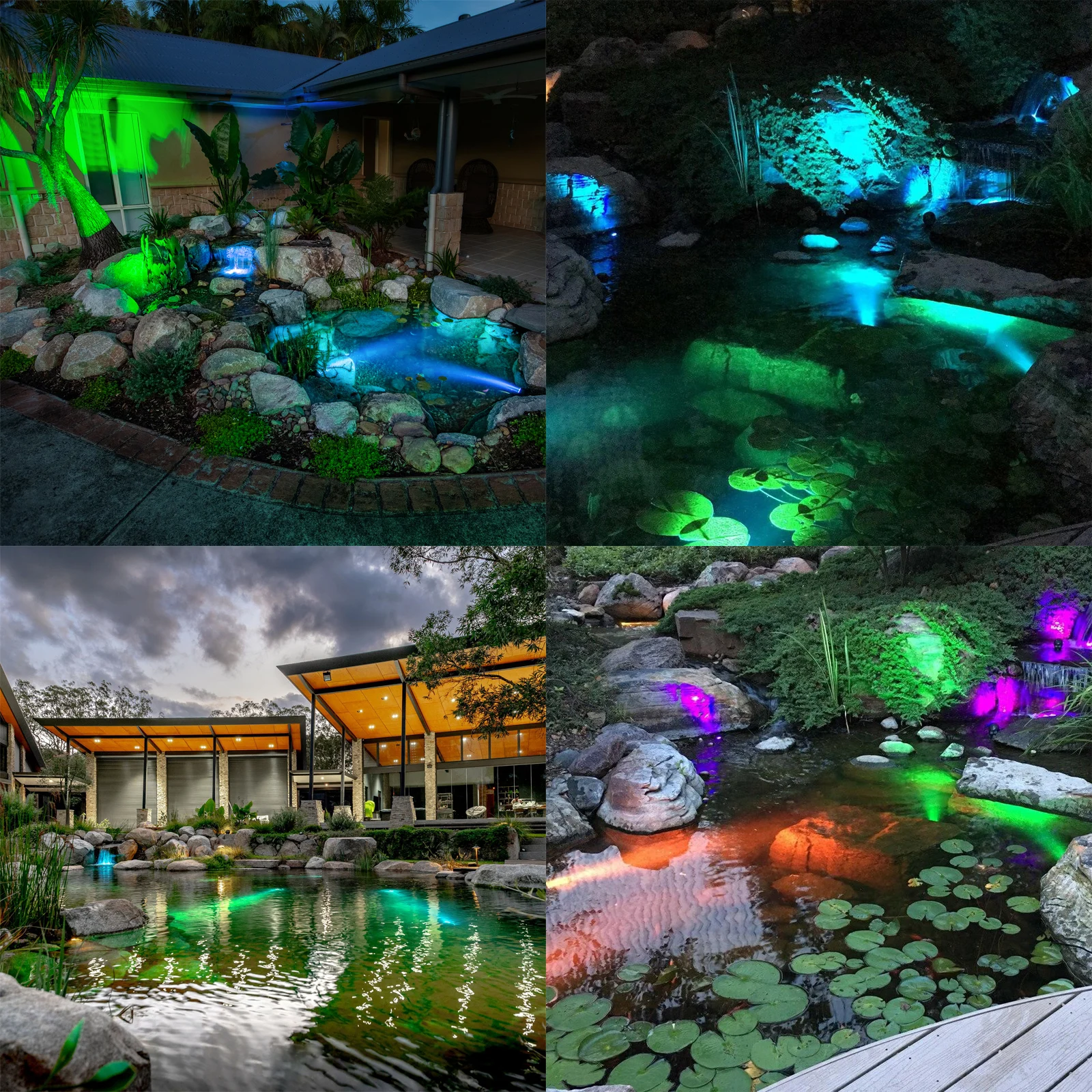 Solar Underwater Submersible Pond Light,Amphibious Solar Spotlight IP68 Outdoor Landscape Lamp Auto ON/Off for Garden