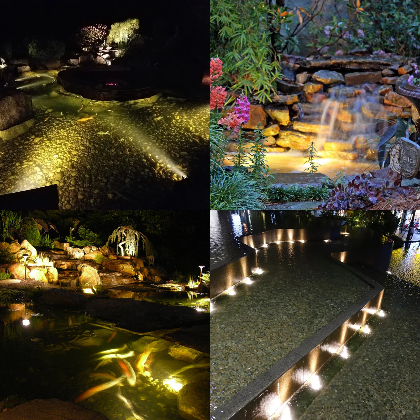 Solar Underwater Submersible Pond Light,Amphibious Solar Spotlight IP68 Outdoor Landscape Lamp Auto ON/Off for Garden