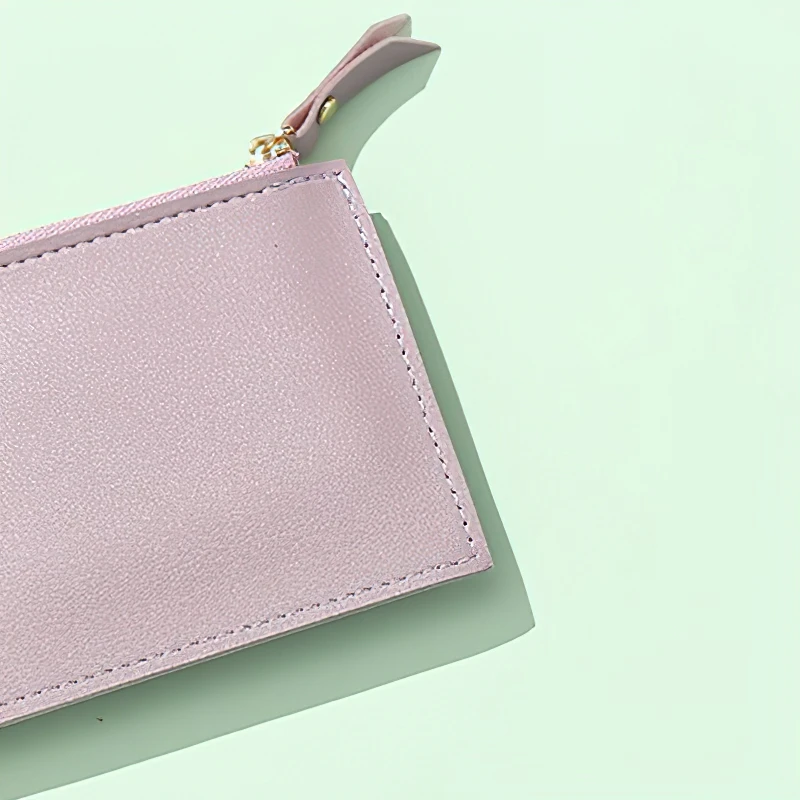 Fashion Women Wallets Leather Female Purse Mini Hasp Solid Multi-Cards Holder Coin Short Wallets Slim Small Wallet Zipper Hasp
