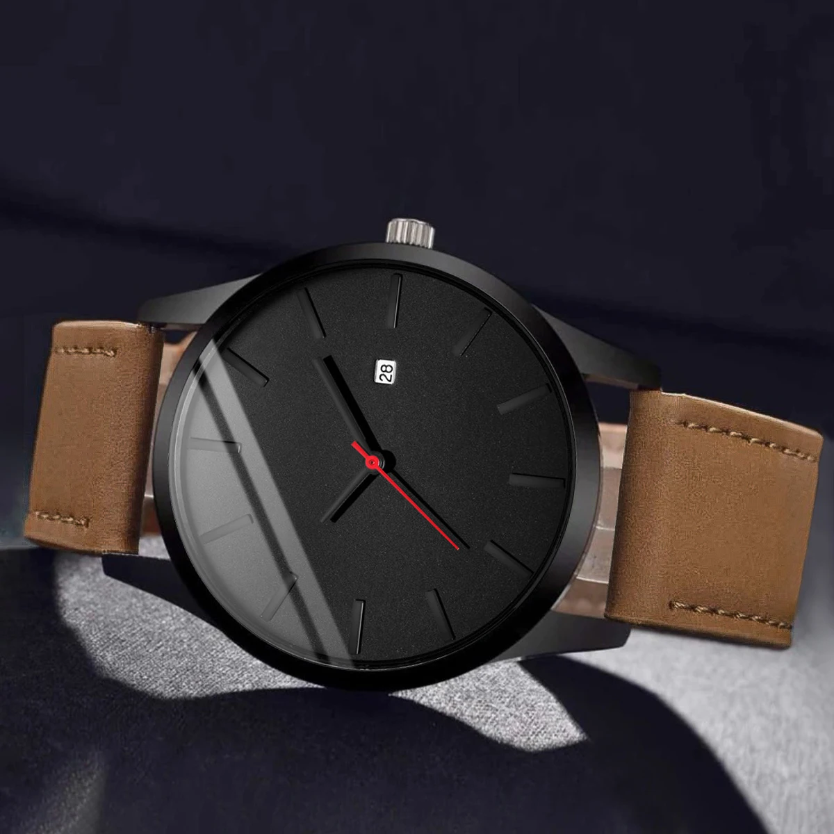 Relogio Masculino Men Watch Fashion Sport Watches Men's Calendar Leather Strap Quartz Wristwatch relojes hombre