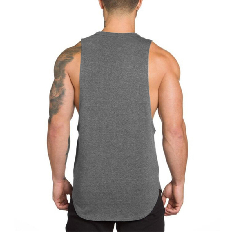 Brand Gym Clothing Fitness Men's Tank Tops Bodybuilding Stringer Summer Breathable Workout Singlets Cotton Sleeveless T Shirt