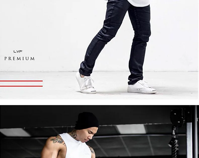 Men's Gym Tank Top Bodybuilding Singlet Fitness Sleeveless Vest Muscle Shirt Casual Cotton Top Workout Sports Vest Men Clothing